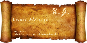 Uracs Jácint névjegykártya